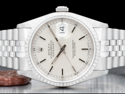 Rolex Datejust 36 Argento Jubilee Silver Lining Dial - Rolex Service  16220 